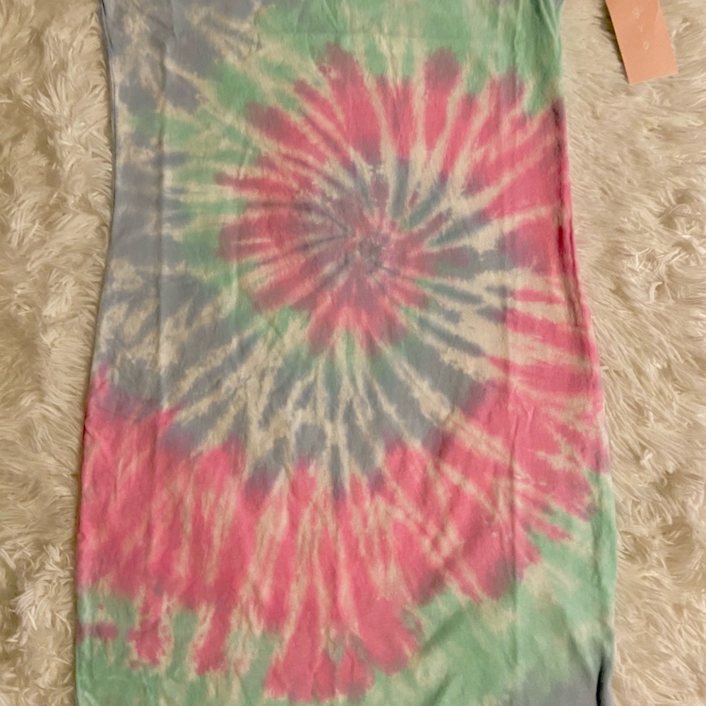 GVO Tie Dye Racerback Mini Tank Dress - Picture 8 of 8